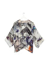 OHS Cobalt Kimono - Butterflies