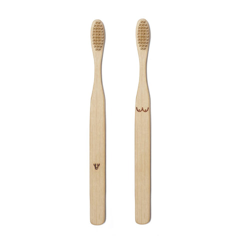 KK Bamboo Toothbrush Set-Nudie