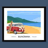 James Kelly Print-Buncrana (VW Campervan)