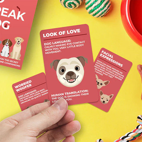 Card game to teach you how to speak dog.