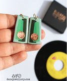 Dana Gilli Earrings - Green/Copper