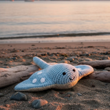 Stingray Baby Rattle, Fair Trade Crochet Organic Cotton