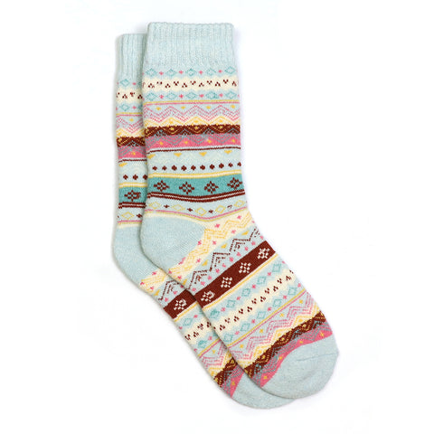 PM Pastel blue mix nordic cosy socks