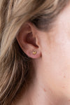 1&8 Earrings - Gold Tiny Heart Stud