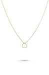 1&8 Necklace - Gold Open Heart