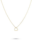 1&8 Necklace - Gold Open Heart