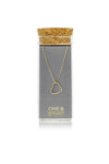 1&8 Necklace - Gold Open Heart