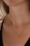 1&8 Necklace - Gold Willow