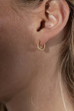 1&8 Earrings - Gold Wren Hoops