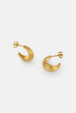 1&8 Earrings - Gold Ines Studs