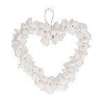 GG Xmas Wreath - White Clam Shell Heart