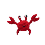 Crab Baby Rattle, Fair Trade Crochet Organic Cotton