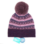 PM Bobble Hat - Purple & Pink Mix
