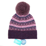 PM Bobble Hat - Purple & Pink Mix