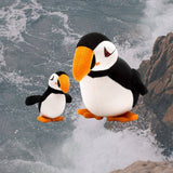 Puffin Baby Rattle, Knitted Seabird Baby Toy