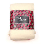PM Cream & Magenta Stripe Scarf