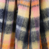 POM Scarf - Molly Yellow, pink and navy blue cosy check