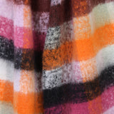 POM Scarf - Molly Magenta, orange and black mix cosy check