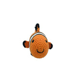 Clown Fish Baby Rattle, Fair Trade Crochet Organic Cotton