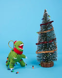 Dinosaur Christmas Decoration, Knitted T Rex Christmas Decor