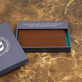 PM Brown Leather Card Holder