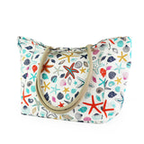 PM Multicolour starfish and shell print beach bag