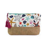 PM Multicolour starfish and shell print travel pouch