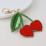 PM Embellished cherry hearts bag charm-keyring