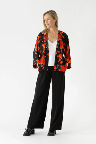 OHS Crepe Kimono - Acer Black