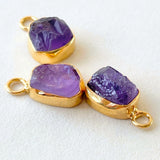 Decadorn Pendant - Carved Amethyst Gold