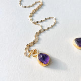 Decadorn Pendant - Carved Amethyst Gold