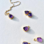 Decadorn Pendant - Carved Amethyst Gold