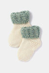 AWM Baby 2 colour sock - Green