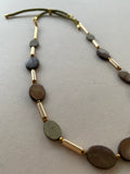 Gist Shell and Hematite Necklace