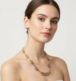 Gist Shell and Hematite Necklace
