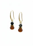 Gist Amber crystal drop earrings