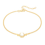 SPK Liga Hexagon Mother of Pearl Bracelet - Gold