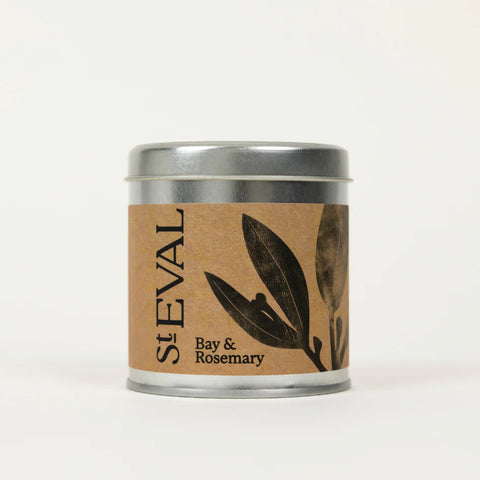 St Eval Scented Tin Candle-Bay & Rosemary