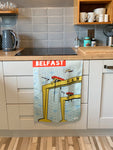 HLM Tea Towel - Belfast H&W Cranes