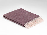McNutt Blanket - Heritage Berry Herringbone