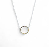 LDB LINKAGE SMALL CIRCLE Y GOLD PENDENT