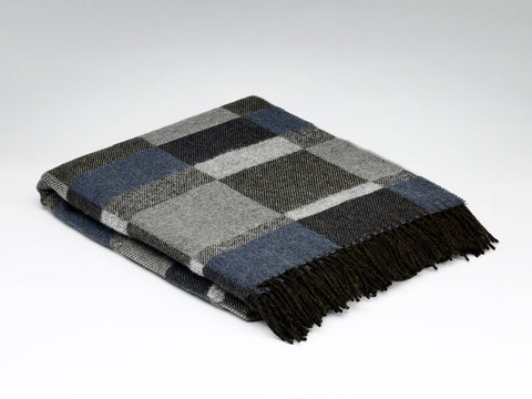 McNutt Lambswool Throw - Sparrow Block