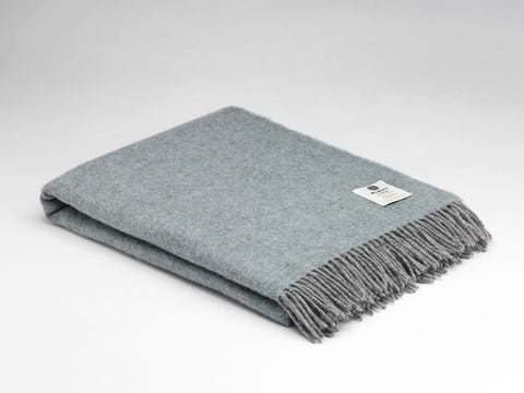 McNutt Lambswool Throw - Sea Spray