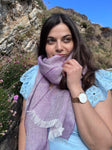 McNutt Linen Scarf - Lilac