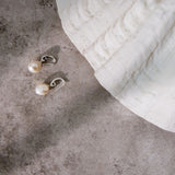 SPK Noah Pearl Drop Earrings - Silver