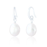 SPK Noah Pearl Drop Earrings - Silver