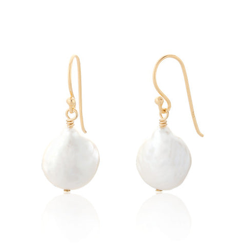 SPK Joanne Pearl Drop Earrings - Gold