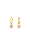 1&8 Earrings - Gold Starlight Hoop