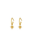 1&8 Earrings - Gold Starlight Hoop