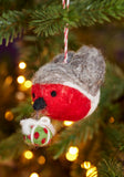 N-UK Felt Carry Robin Decoration